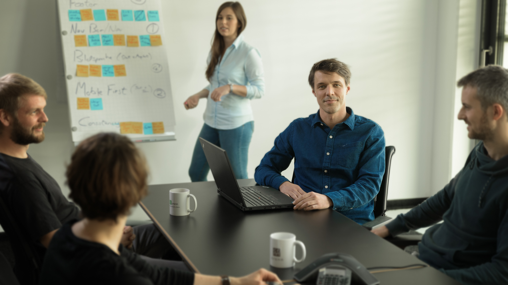 Frederik Bischoff bei der Arbeit.