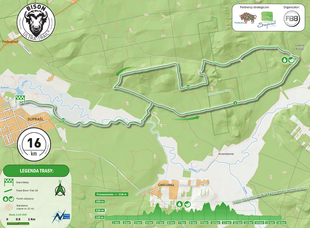 The route of Bison Ultra Trail