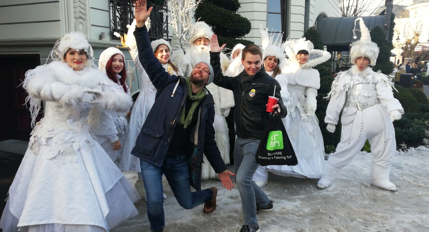 cronner auf einem Karussell