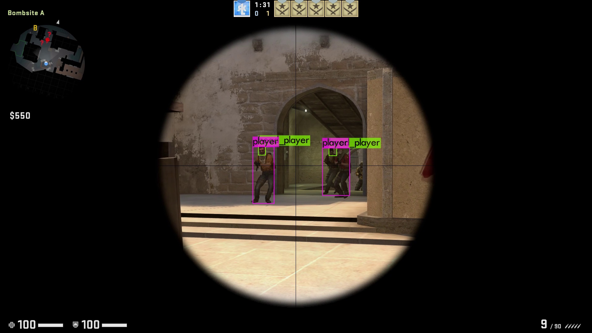 Beispielvorhersage in CS:GO